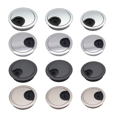 Effizientes Kabelmanagement mit Schreibtisch Metalldurchführung Lochabdeckung Chrombürste