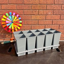 Used Nursery Pots 11cm Square Tall Recycled Plant Containers Lot Garden Planters