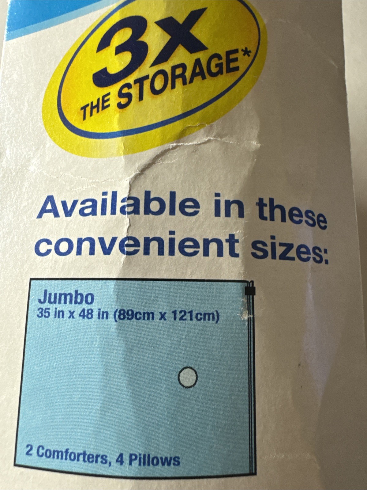 Ziploc SPACE BAG Vacuum Seal Storage Clothing Bags 2 Jumbo Flats Read