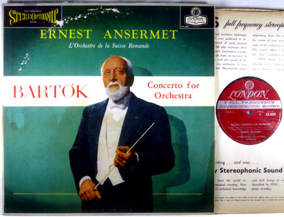 LONDON ffss UK BLUEBACK WBg Bartok CONCERTO FOR ORCHESTRA Ansermet CS-6086 EX