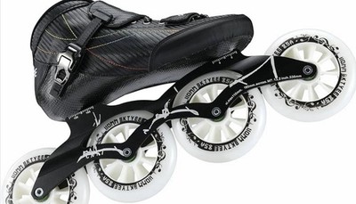 SKTYEE Women's Black Inline Skates with 110mm Wheels