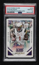 2015 Score Rookie Scorecard Signatures Stefon Diggs #415 PSA 10 GEM MT Auto 0cr7