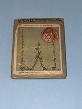 McCall 1826 Antique Kaumagraph Morning Glory Transfer Pattern Embroidery Iron On