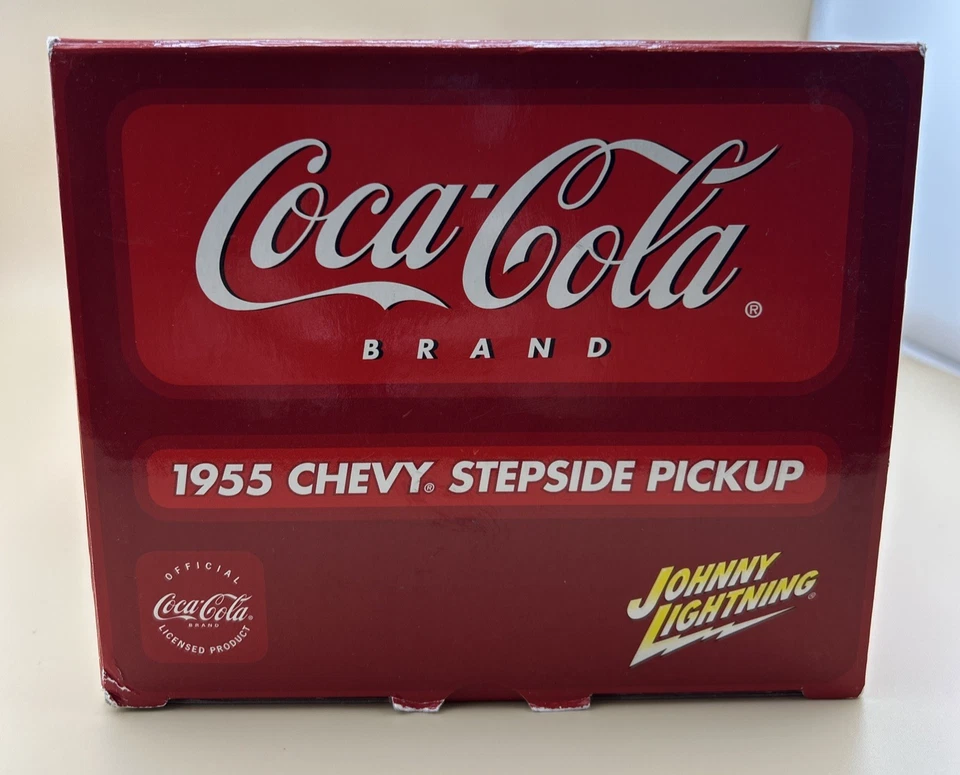 Johnny Lightning 1955 Chevy Stepside Pickup - 1:18 Coca-Cola - Image 3 of 4