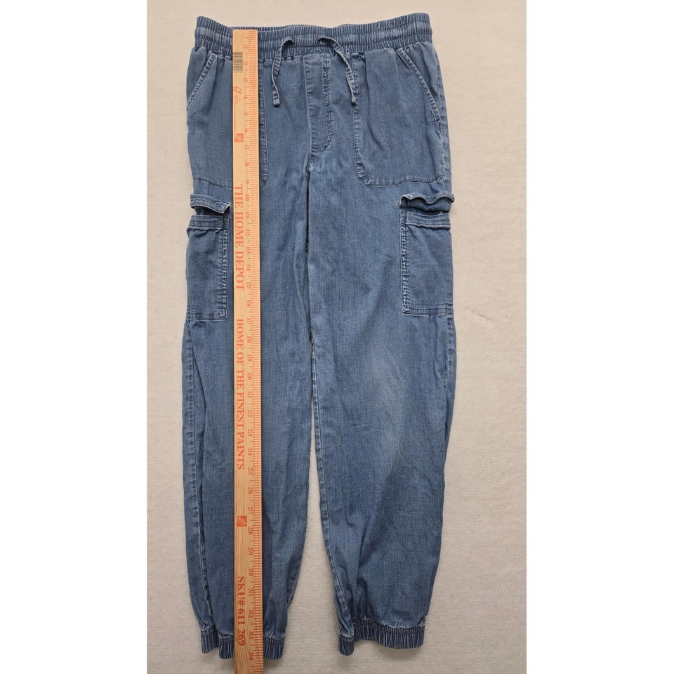 Pantalones de chándal Hurley de mezclilla cargo elásticos con cordón en la cintura talla L Foto 4 de 4