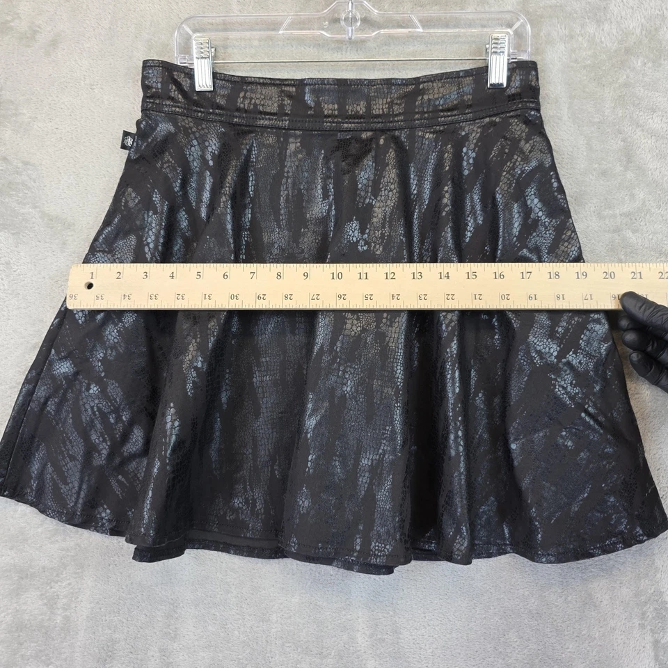 Falda Rock & Republic Mujer 8 Negra Coqueta Metálica Piel de Serpiente Mini R410420 Foto 4 de 4
