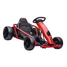 Electric Go Kart for Kids 24V Ride-on Toy Bike Red Drifting Car Safety Belt