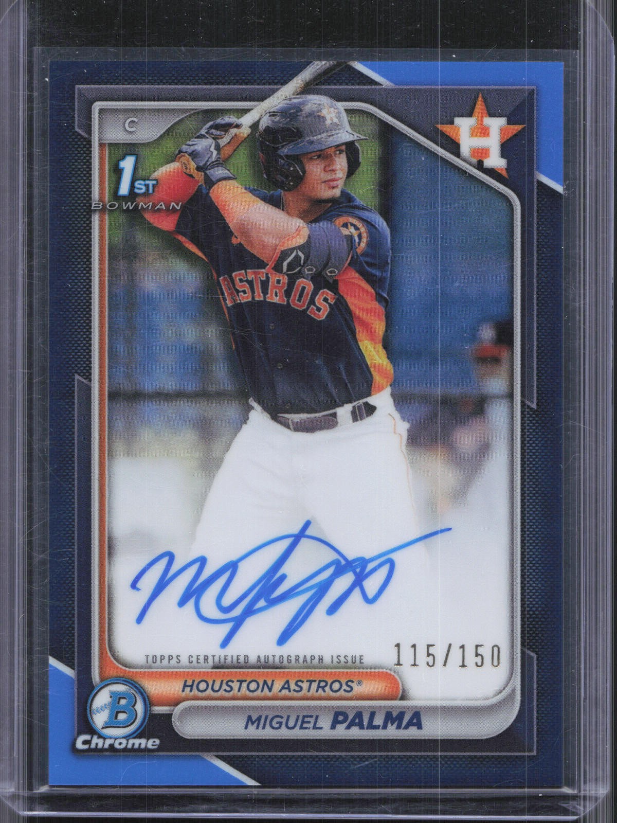 2024 Bowman Chrome #CPA-MP Miguel Palma 1st Blue Refractor Auto #/150