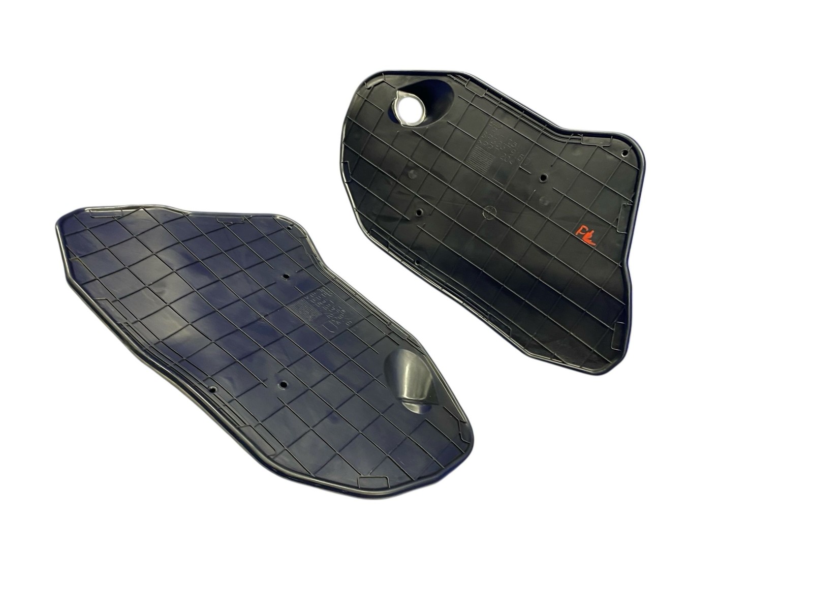 2008-2015 AUDI R8 FRONT LEFT RIGHT INTERIOR DOOR LATCH ACCESS COVER PANEL SET