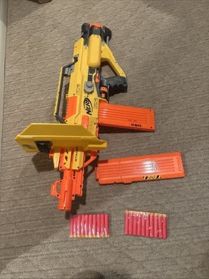 Nerf N-Strike Elite Automatic Blaster With Two Magazines And Extra Bullets