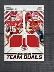 2025 Panini Rookies & Stars - Team Duals Patrick Mahomes II, Travis Kelce #TD-KC