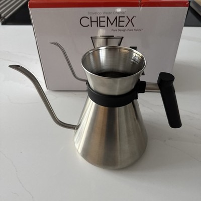 Chemex Herdplatte Wasser Chettle Schwanenhals Präzisionsausgießer Ausgießer Wasserkocher 1,2L