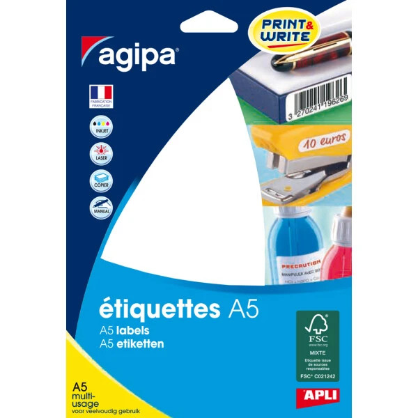 Agipa Universal-Etiketten, 56 X 34 Mm, Weiß 2 Bis 40 Stk Spare 67%-image