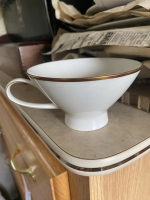 ROSENTHAL GERMANY CLASSIC WHITE / GOLD TRIM SET OF TWO CUPS