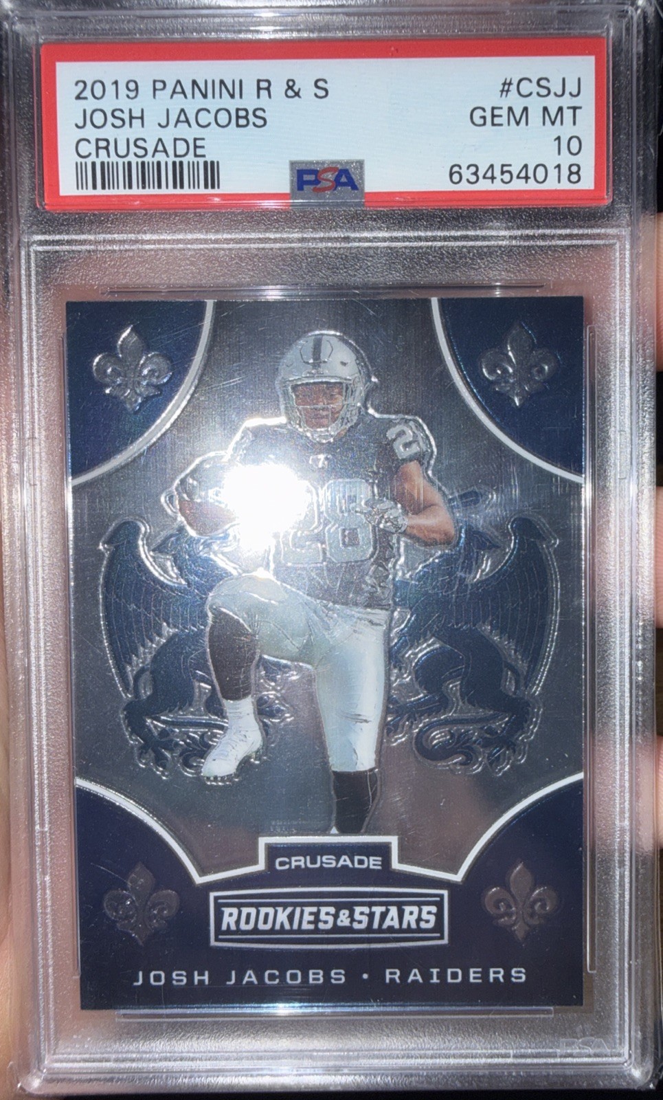Josh Jacobs Panini Rookies & Stars Crusade #CSJJ Base