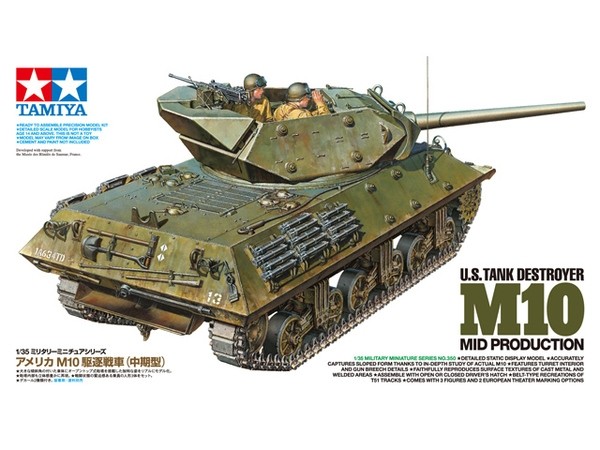 TAMIYA 35350 1:35 U.S. TANK DESTROYER M10 MID PRODUCTION