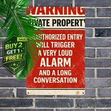 No Trespassing We are Tired of Hiding Bodies Vintage Metal Sign 8x12