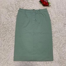 USED EXCELLENT CONDITION DIOR GALLIANO ERA DENIM KNEE-LENGTH SKIRT, SIZE 36