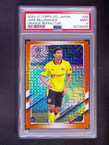 2020-21 Topps Chrome UCL Japan Jude Bellingham #68 RC Rookie Orange /25 PSA 9
