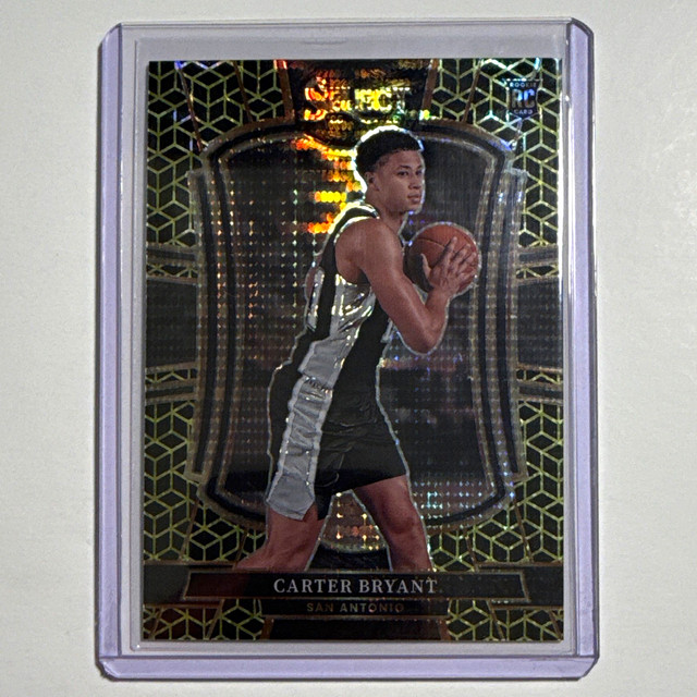 Carter Bryant RC 2025-26 Panini Select Spurs FOTL #140 8 /10
