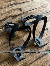 2X / PAIR Selcof Carbon Fibre Bottle Cages 20g Mat Black Road Race Gravel NEW