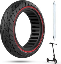 60/70-6.5 Scooter Tire, 10x2.50 Solid Tire 10x2.5-6.5, BC-1PCS Red L