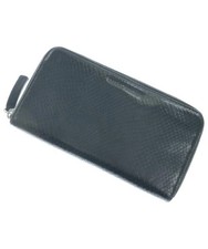 EMPORIO ARMANI Zippy Long Wallet Black Leather Authentic Rank B R8040501
