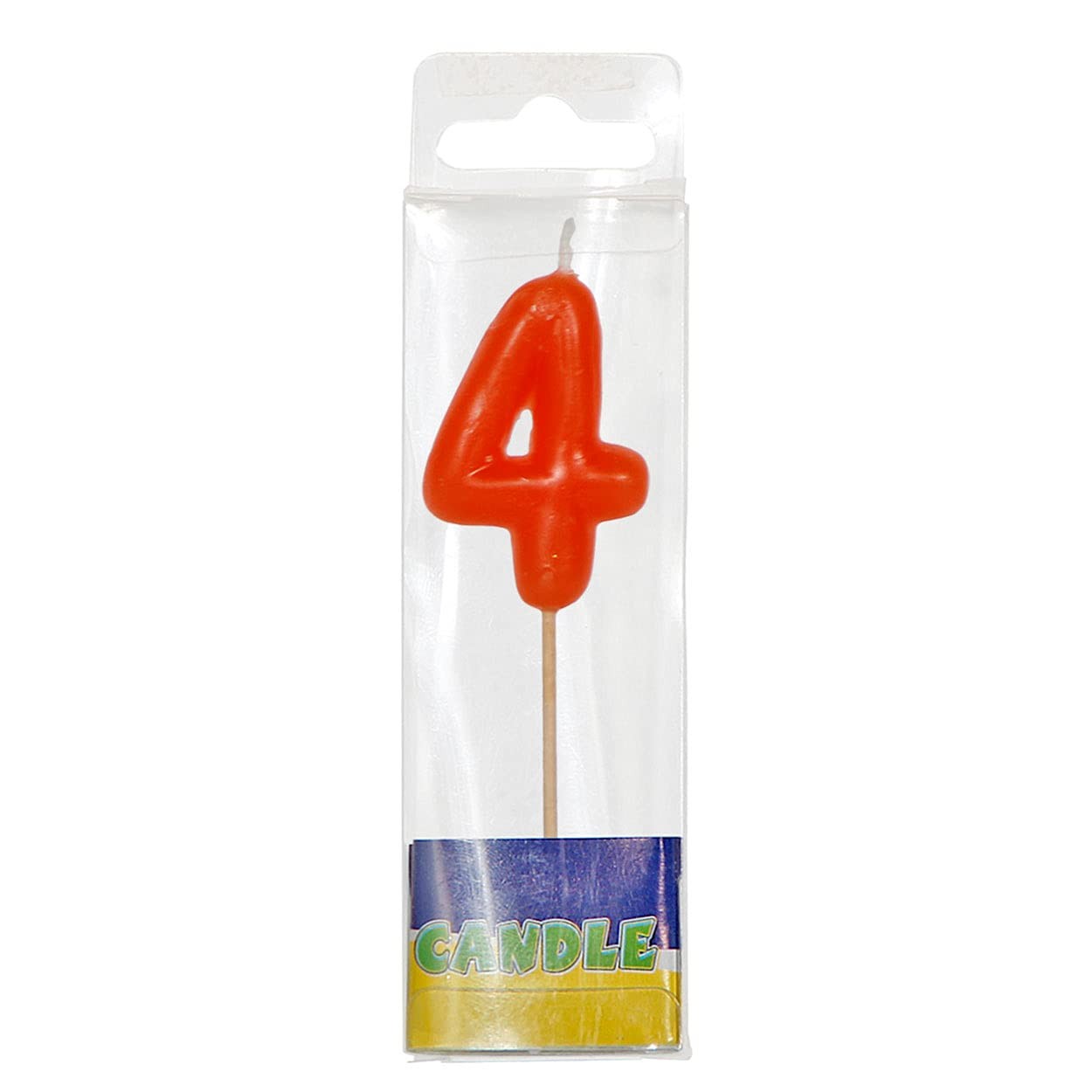 Folat Geburtstagskerze bunt Nummer 4 07774 sortiert 2390₽