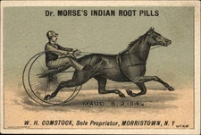 VICTORIAN TRADING CARD Dr Morse's Indian Root Pills MORRISTOWN NY AD