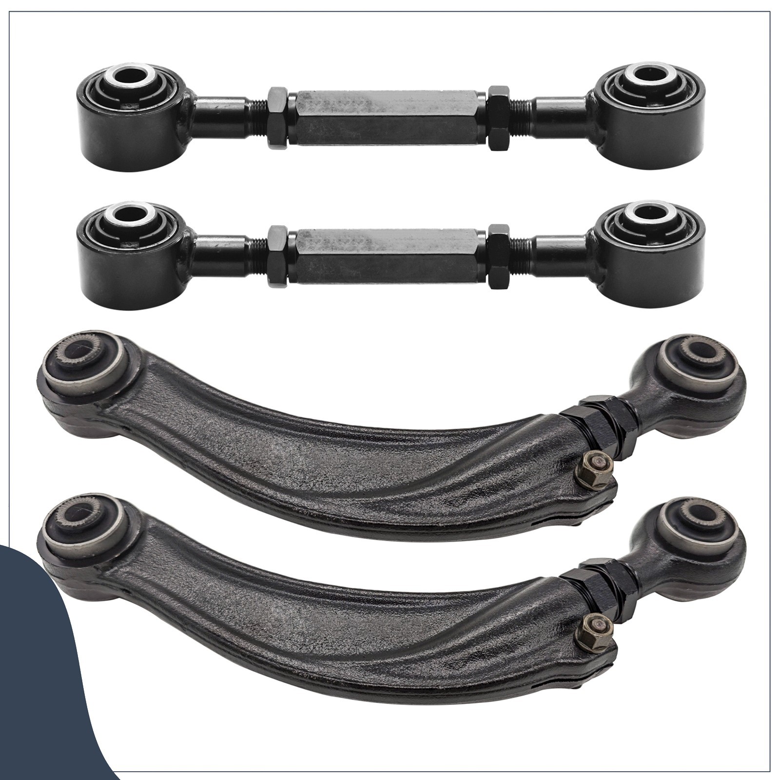 KAITAO 4pcs Alignment Rear Adjustable Camber&Toe Arms Kit for Hyundai&Kia AWD