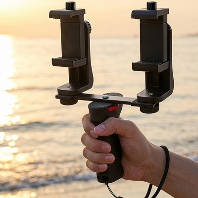 Verstellbarer Dual Position Telefon Ständer für mobiles Live Streaming ABS für
