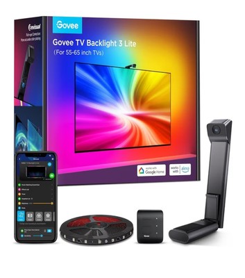 Govee TV Backlight 3 Lite with Fish Eye Correction Function Sync to 55-65 Inch