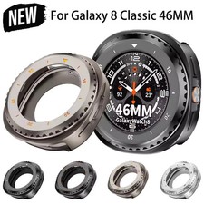 Aluminium Metal Rugged Case Bumper Cover For Samsung Galaxy Watch 8 Classic 46mm