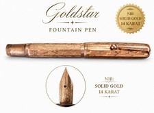 Goldstar Vintage Gold Plated Fountain Pen With Gold Nib Writes