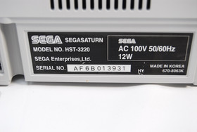 Sega Saturn White Console HST-3220 w/ Box Controller Matching Serial Tested