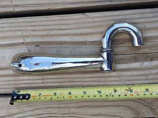 Tonearm small antique chrome plate similar to Victor.