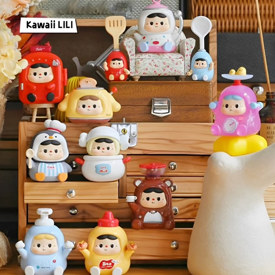 Heyone Baobao's Small Kitchen Series Caja Ciega Confirmada Figura Arte Juguetes Regalo Foto 3 de 4