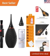 10-in-1 Professional Camera Cleaning Kit with Silicone Air Blower and Cloths