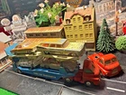 VINTAGE CORGI TOYS BIG BEDFORD CAR CARRIER INC 4 CARS