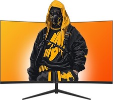 CRUA 32" Curved Gaming-Monitor, 2K QHD 2560x1440P, 144 Hz/Computermonitor, 120%