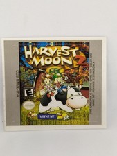 HARVEST MOON 2 (USA) Game Boy / GameBoy COLOR GB GBC replacement label