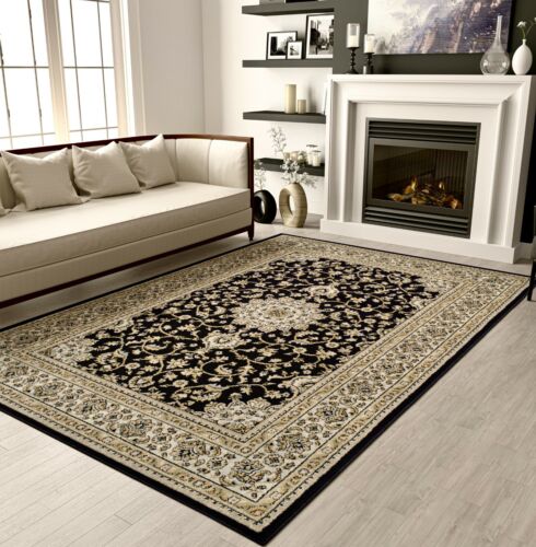 Large Oriental Area Rugs 8x10 Black Carpet Floor Rug Runner 2x8 Rugs 5x7 Foyer - Picture 16 of 19