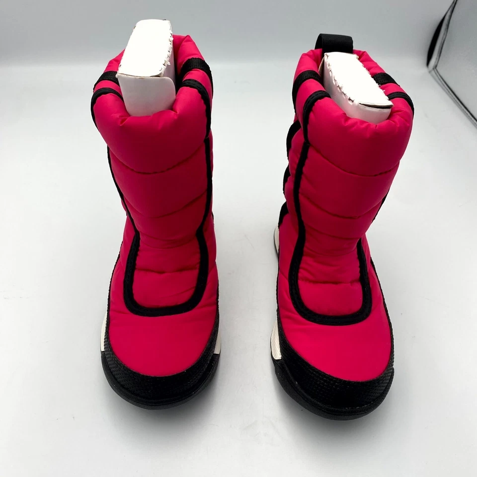 Sorel Whitney II Puffy Mid NC3873-612 Youth 9 Boot Pink Black Faux Fur Snow Boot - Image 3 of 4