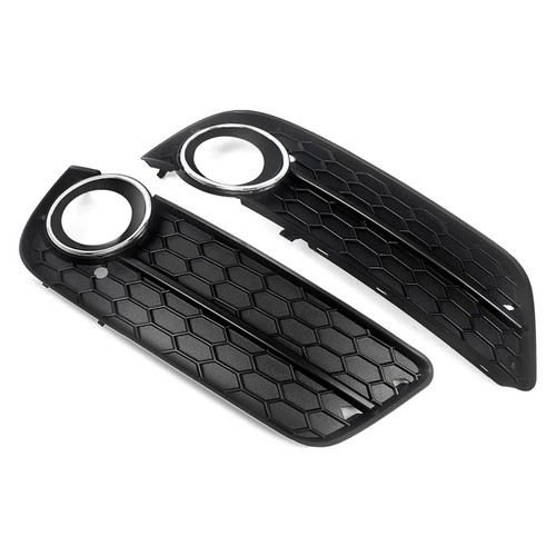 Paire De Grilles De Phares Antibrouillard Pour Voiture Pour Audi A5 2008-2011 - Picture 12 of 14