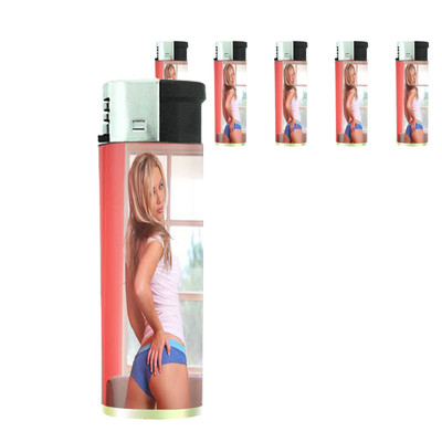 Ohio Pin Up Girls D5 Lighters Set of 5 Electronic Refillable Butane 