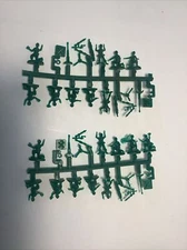 Vtg 1/72 HO scale Atlantic Toy Soldier German Machine Gun and Crew
