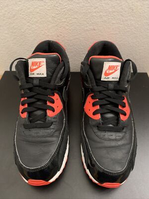 Nike Air Max 90 Black Croc Infrared Anniversary Size 12 725235-006
