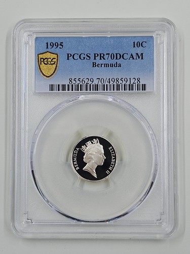 1995 10C PCGS PR70DCAM Bermuda