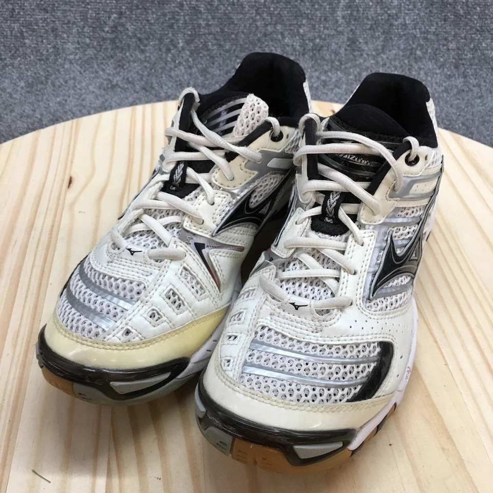 Mizuno Zapatos Mujer 9 Onda Ancha Lightning 7 Tenis para Correr Blancos Atléticos Bajos Foto 4 de 4