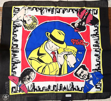 Vintage 1990's Dick Tracy Movie Handkerchief Bandana Disney 21  x21"